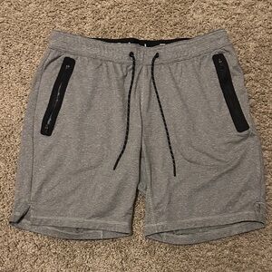 American Eagle Outfitters Gray Athletic Shorts with Black Details
